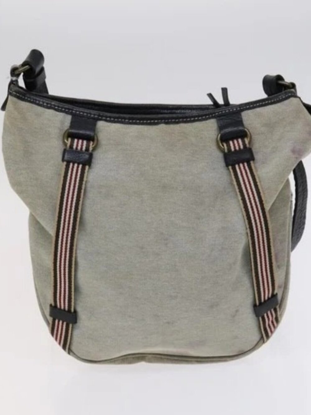 BURBERRY Nova Check Blue Label Shoulder Bag Canvas 2 Set Beige Gray Auth bs21820 - Picture 3 of 15